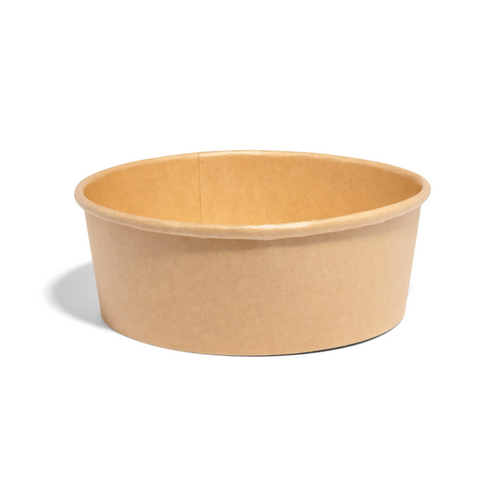 1100ml Kraft Paper Round Bowl, 300 Pieces