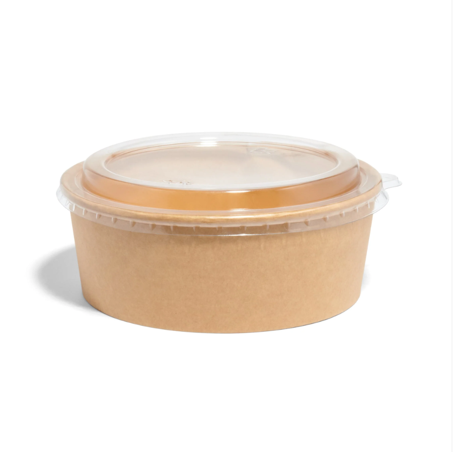 1300ml Kraft Round Salad Bowl, 300 Pieces