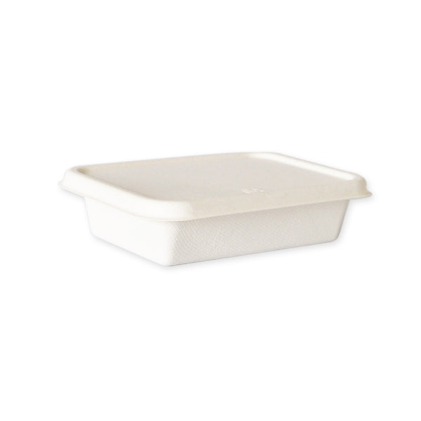 360ml Square Lunch Tray, Compostable, Small size