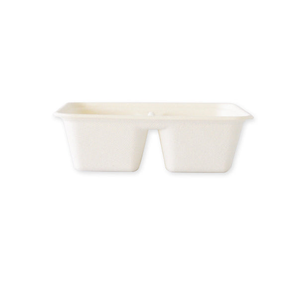 2 COMP SQUARE TRAY L 650 ML