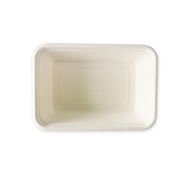 650ml Square Lunch Tray, Compostable, Medium size