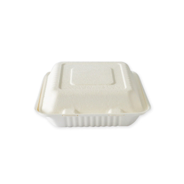 9 inch Biodegradable Square Takeaway Box, 200 Pieces