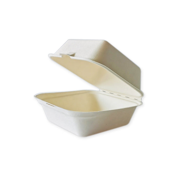 6 inch Biodegradable Burger Takeaway Box (450ml)