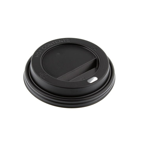 80mm PS Black Coffee Cup Lids, 1000 Pieces