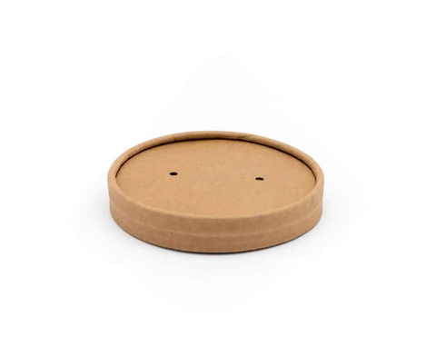 Paper Lid for 16oz Soup Bucket (98 Dia.), 500 Pieces