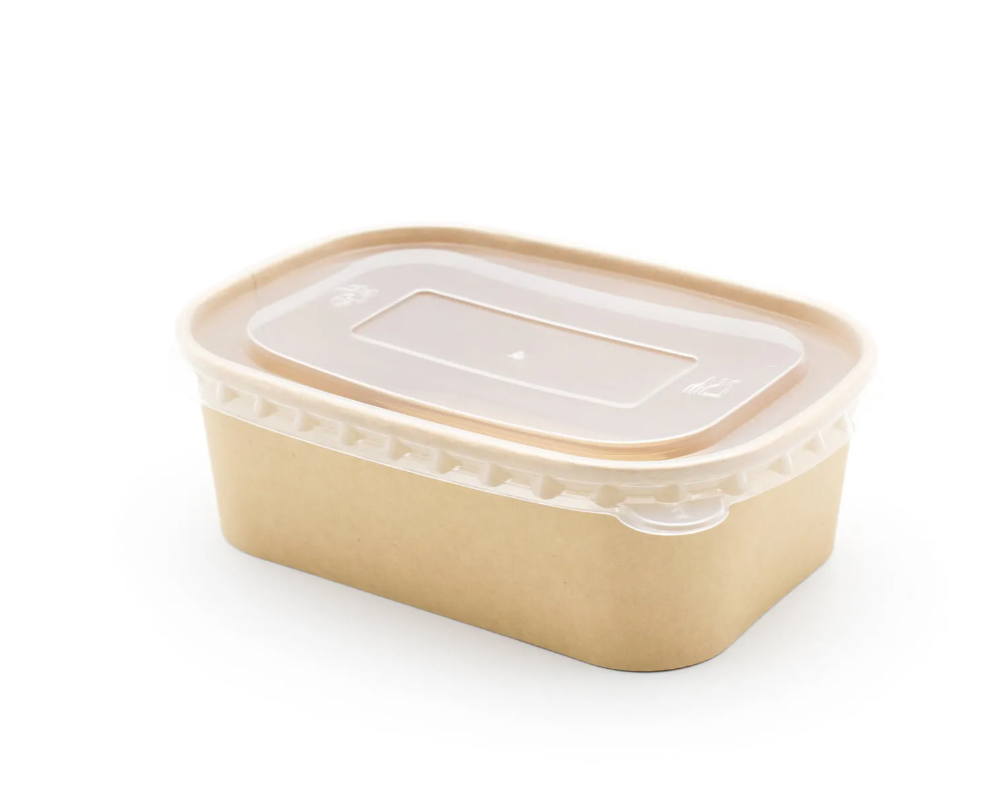 750ml Rectangular Kraft Paper Container, 300 Pieces